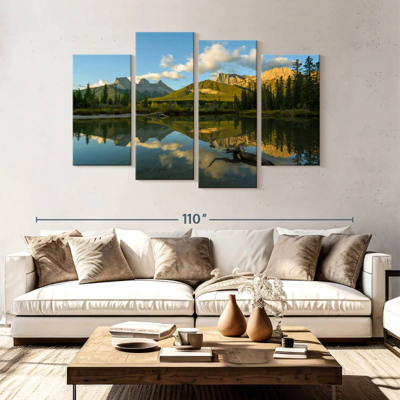 Alvord Three Sisters Lake, 54" H x 84" W