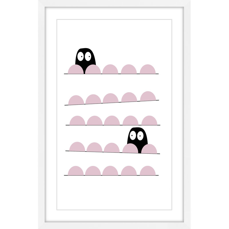 «Hiding in Pink», reproduction encadrée, H 36 po x l 24 po x P 1,5 po