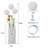 Coto 42.9'' White Novelty Floor Lamp
