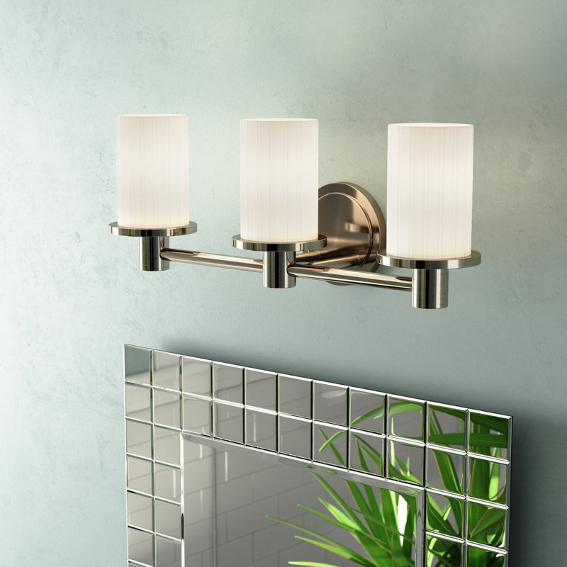 Casson 3 - Light Dimmable Vanity Light, Ribbon, Nickel