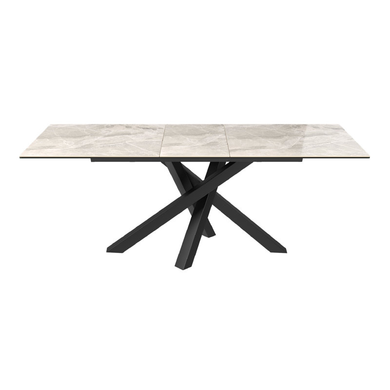Ashok Dining Table, 76 x 160 x 90cm, Grey