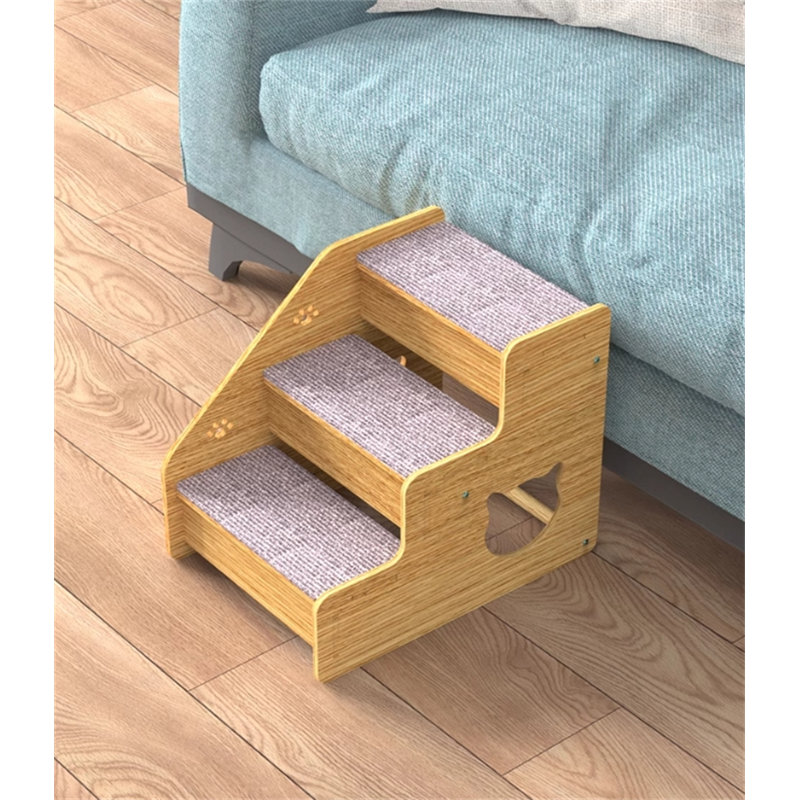 Escalier pour animaux en bois