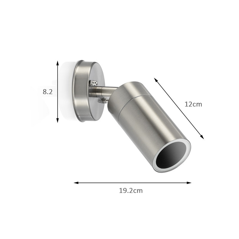 Furtado Stainless Steel 55.88cm H Outdoor Armed Sconce