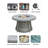 Makida Round Aluminum Propane Smokeless Fire Pit Table with Hidden Fuel Tank