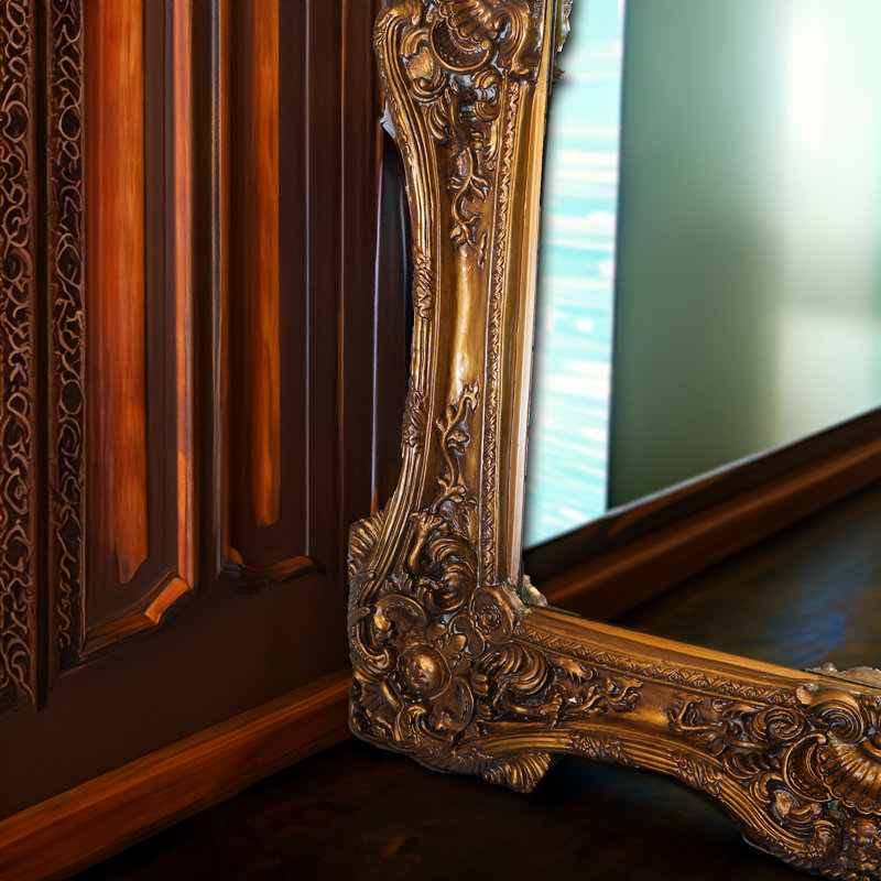 Tuscany Classics Rectangle Wood Floor Mirror | Wayfair
