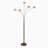 Orion 74 in. Industrial 5-Light LED Floor Lamp with Adjustable Swing Arm Heads-583557763