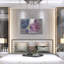 Art mural en métal luxueux «Fireworks Abstract V2» par Albena Hristova, 36 po x 24 po