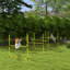 4 Pieces Dog Agility Training Equipment with Carrying Bag Yellow