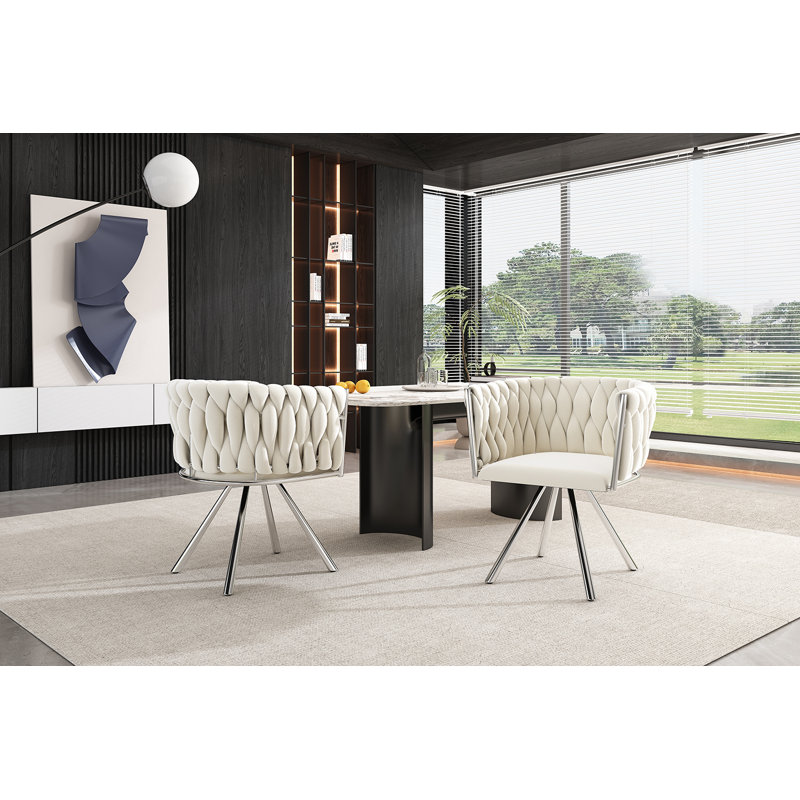 Upholstered Accent Chair, Beige