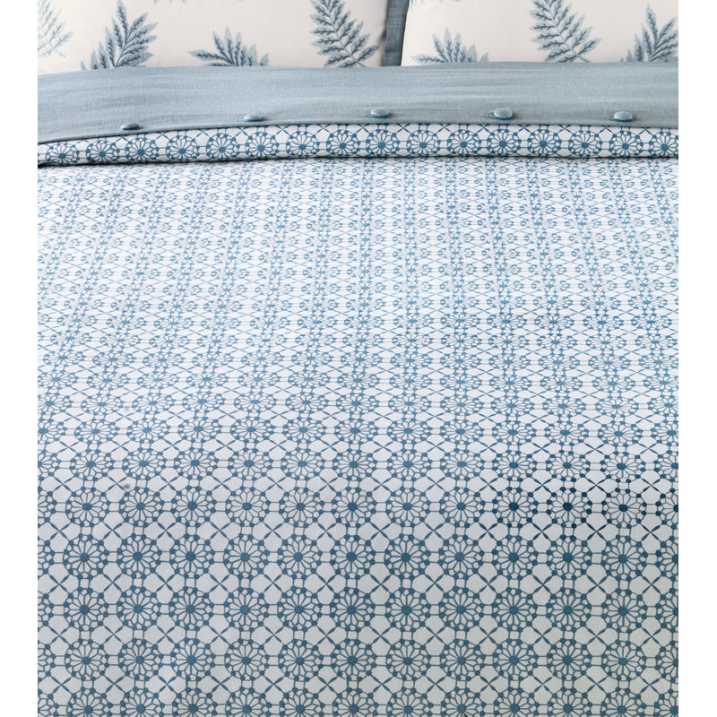 Penelope Coastal Cotton Geometric Shapes Comforter, King Comforter