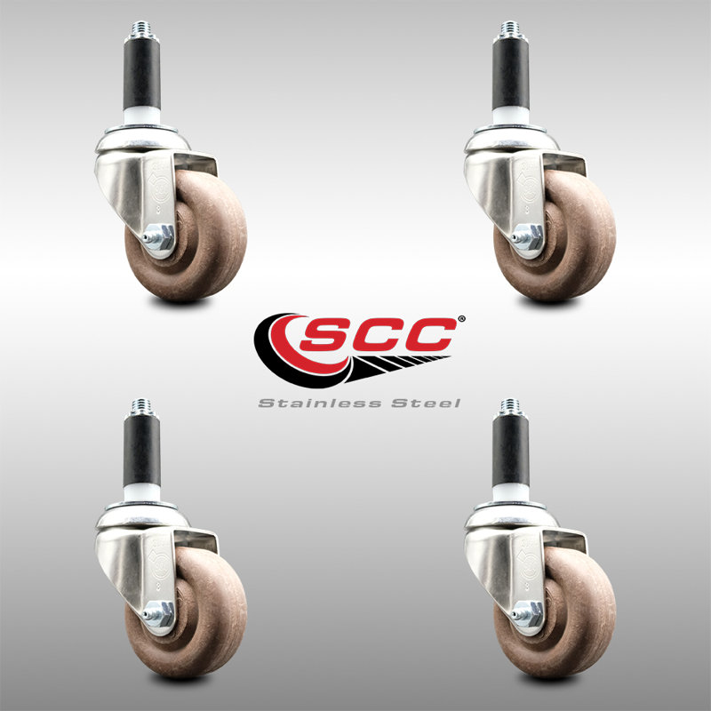 Stem Caster, 3" H x 3" W
