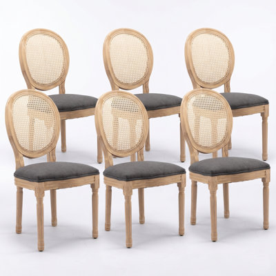 Ilmie French Country Cane Dining Chairs Set