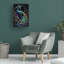 Art mural sur toile tendue - "Proud Peacocks 22" de Ray Heere pour décoration de salon, de chambre à coucher ou de bureau - 12 x 19 pouces - 12 x 19-316344064