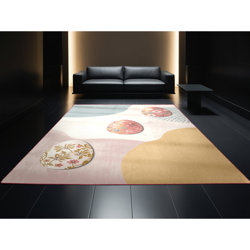 Tapis beige et moderne à motif abstrait Bucktown, 2 x 5