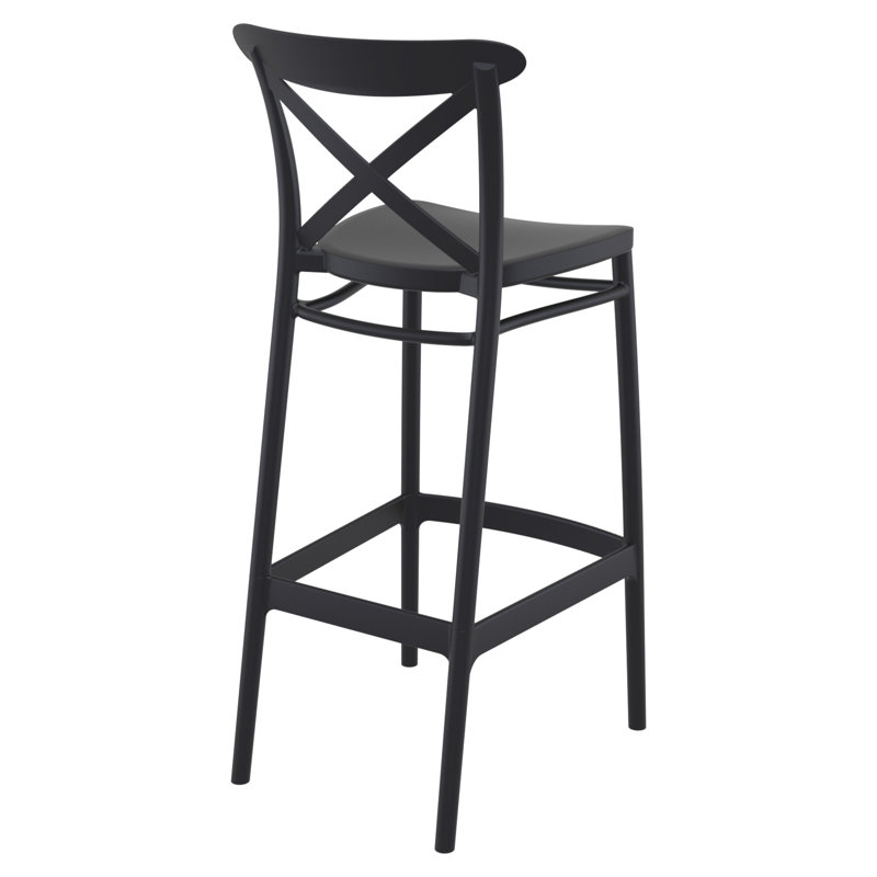 Tabouret Bijou, Noir, Tabouret de bar (siège d'une hauteur de 29,5 po)