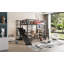 Lit mezzanine en métal avec bureau intégré