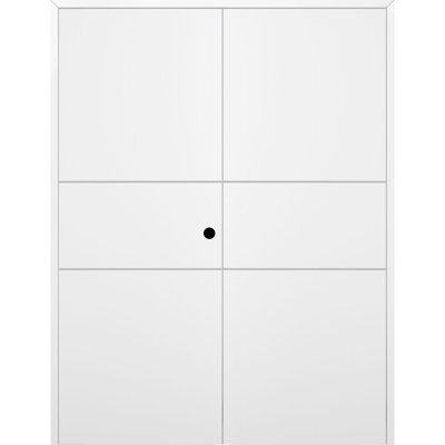 Smart Pro 2H Paneled Manufactured Wood Standard Double Door