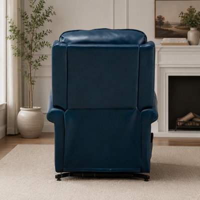 Fauteuil inclinable et relevable électrique Landis, bleu marine, idéal pour le confort et la mobilité Landis