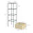 Outsunny Galvanized Raised Garden Bed, 24" X 24" X 11.75" Outdoor Planter Box With Trellis Tomato Cage And Open Bottom For Climbing Vines, Vegetables, Flowers In Backyard, Garden, Patio-949819576