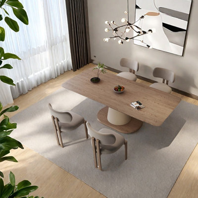 Ash simple unique dining table set