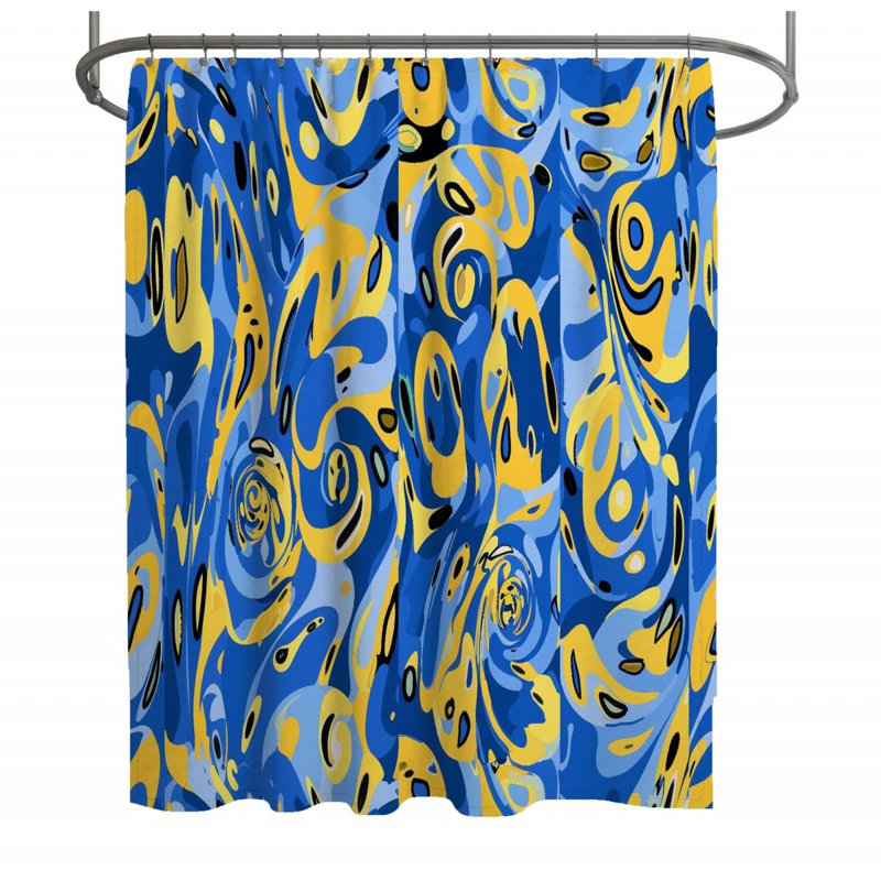 Damaiya Abstract Shower Curtain, 83"H x 70"W