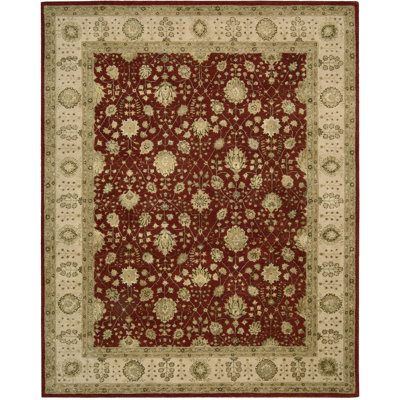 Tapis oriental en laine / soie touffeté à la main Garrity 3000