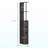 54" Tall Bathroom Storage Cabinet, Freestanding Linen Tower With 2-Tier Shelf And Drawers, Narrow Side Floor Organizer, Brown