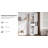 69“ Tall Bathroom With 2 Barn Doors, Narrow Storage Bookcase, Freestanding Display Shelf,Vintage-1384055177