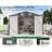 10′×12′×7.2′ Metal Storage Shed with Clear Panels, Double-Hinged Doors, Windows & Vents — Reinforced Steel Frame, Dark Gray