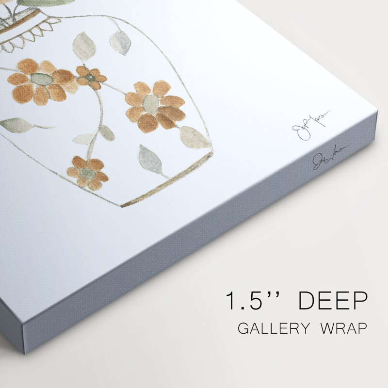 Neutre floral I - galerie Cavas enveloppé, H 36 po x l 24 po