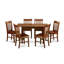 Ensemble de 5 pièces pour 5 pièces comprenant une table de salle à manger rectangulaire avec rallonge papillon et 4 chaises de cuisine, acajou-99527778-26062759-18323689