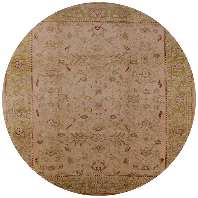 Tapis brun Casson, Rond 7 pi
