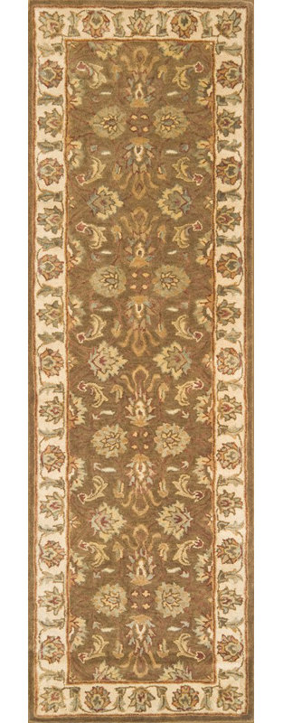 Osblek Hand Tufted Wool Oriental Indoor Rug, Runner 2'6" x 8'