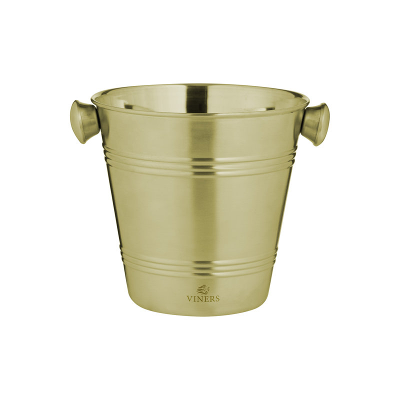 Barware Ice Bucket Single Wall 1L, Gold