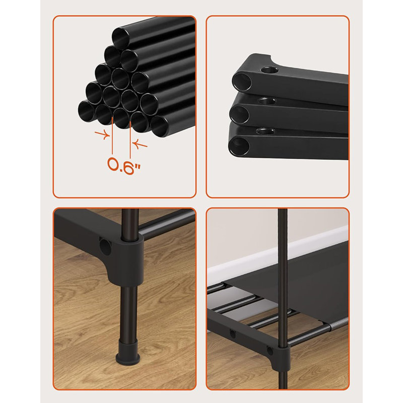 Clothes Rack, Portable Closet, 80.7 Inch Extra Large Capacity Wa...