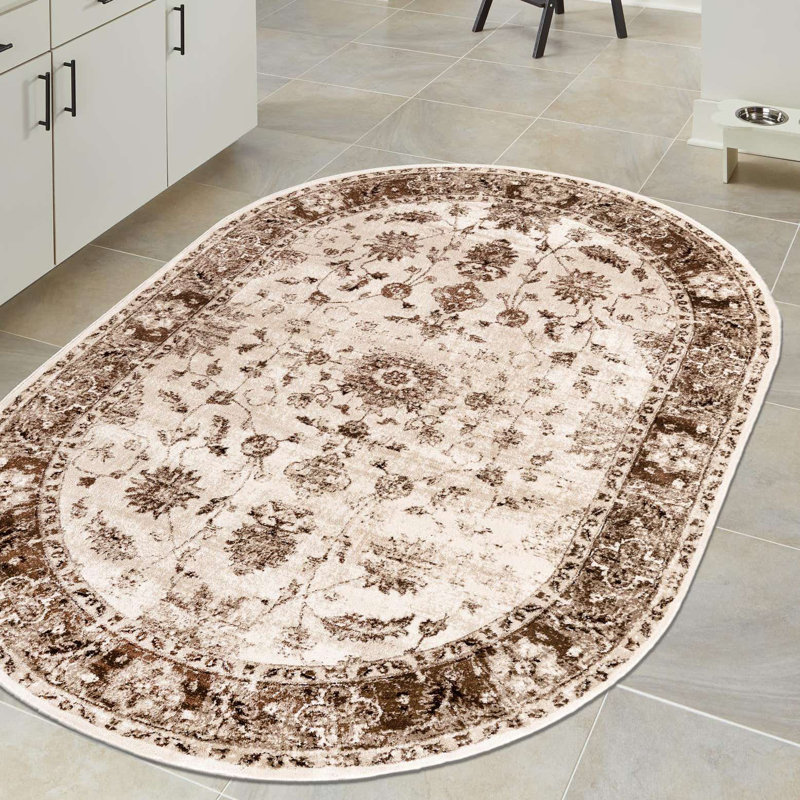 Anah Oriental Indoor Rug, Oval 7'10" x 10'