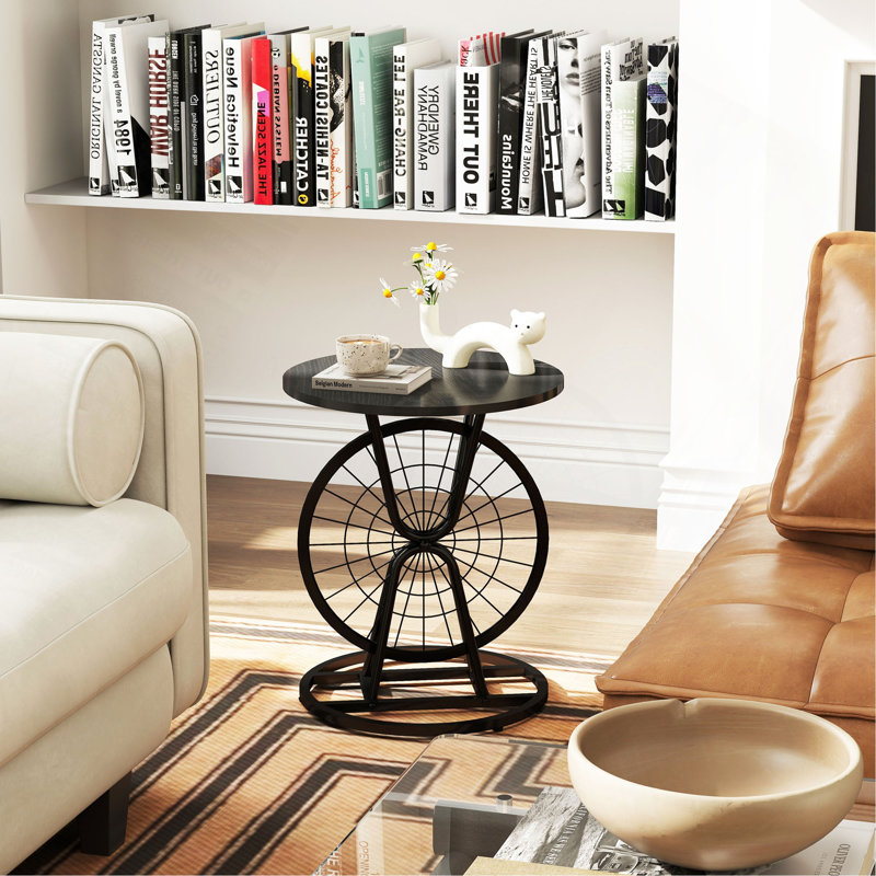 Table d'appoint 2 pièces Vintage Industrial