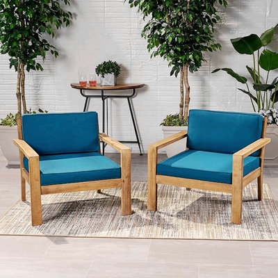 Ensemble de 2 fauteuils club Santa Ana avec coussins, salon ou sièges confortables