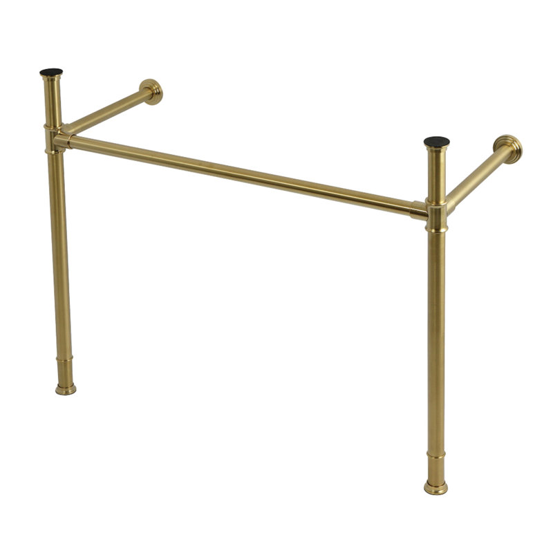 Kingston Brass Fauceture Stainless Steel Console Sink Legs, Brushed Brass