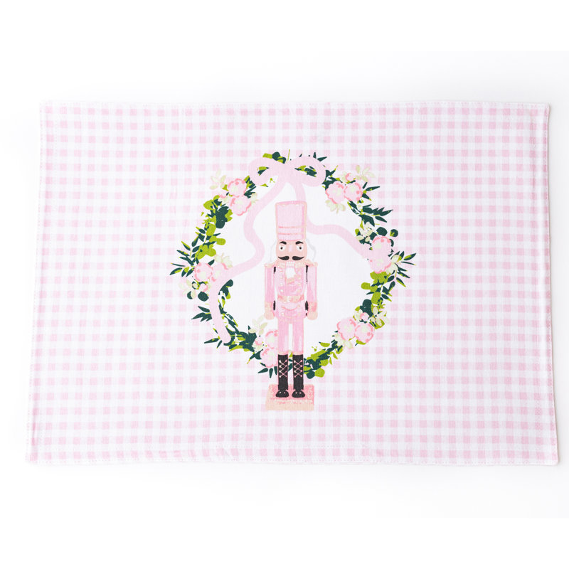 Sugarplum Gingham Scalloped Placemat
