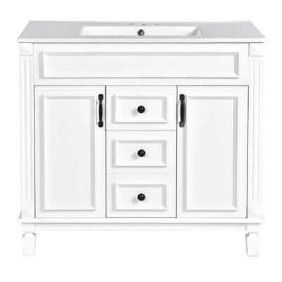 Meuble-lavabo 36 po avec lavabo en céramique