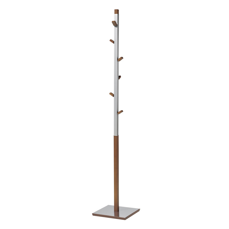 Belgica Freestanding 6 - Hook Coat Rack, Oak