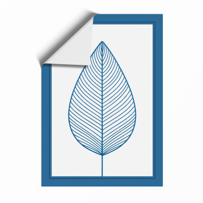 Single Leaf In Line Botanical - Print