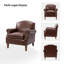 Fauteuil en similicuir 31 po avec pieds en bois massif Mooresville-67860213