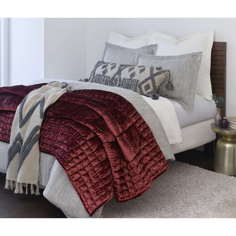 WAFF MATELASSE SHAM, IVORY, KING , Euro