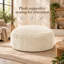 Pouf poire surdimensionné avec rembourrage en mousse mémoire à haut rebond, revêtement en tissu doux et résistant, assise ronde et moelleuse offrant un bon soutien pour adultes et adolescents, canapé décontracté et confortable
