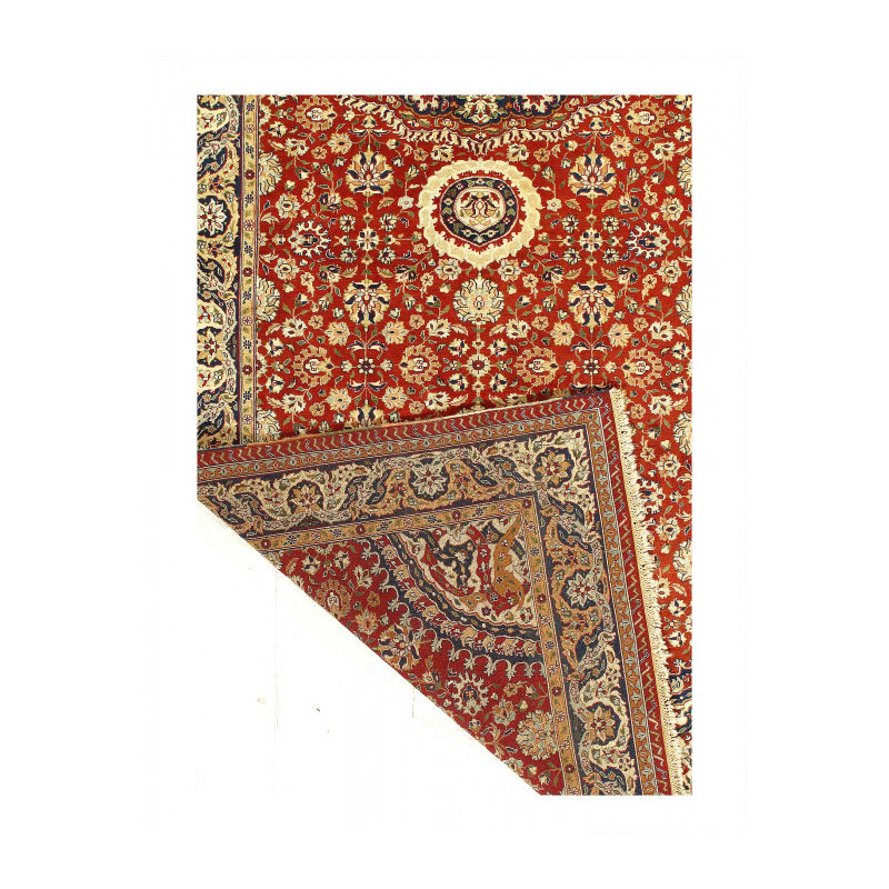 Heri One-of-a-Kind Runner 6'1''x 18' Runner Lamb's Wool Area Rug Red