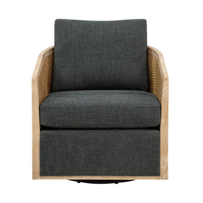 Chaise pivotante en rotin Keegan