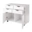 Halifax 3-pc Cabinet Set With File Drawer, White