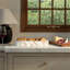 Plat ovale en marbre brun-2002503941